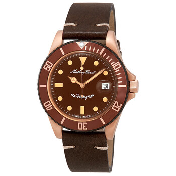 Mathey Vintage Bronze Automatic Brown Dial Watch H901BZM