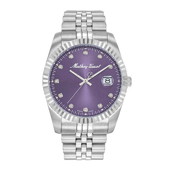 Mathy II Quartz Purple Dial Watch H710APU