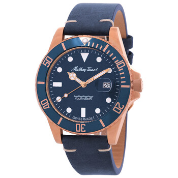 Mathy Vintage Bronze Quartz Blue Dial Watch H901BZLBU