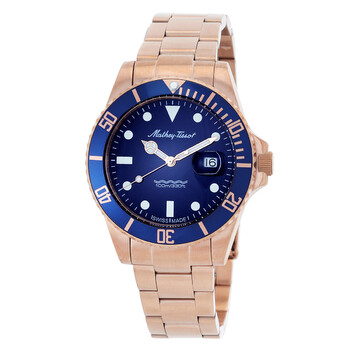 Mathy Vintage Quartz 42 mm LE Blue Dial Watch H908APRBU