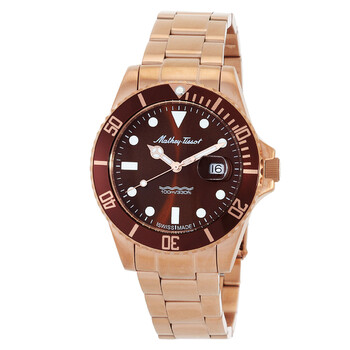 Mathy Vintage Quartz 42 mm LE Brown Dial Watch H908APRM