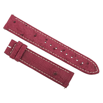 Matte Bougainvillea Ostrich Leather Strap