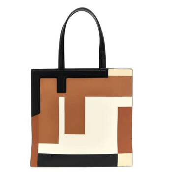 Medium Flip Leather Shopper Bag