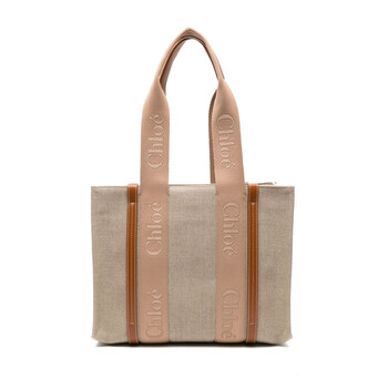 Medium Woody Tote Leather Bag