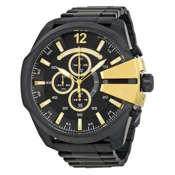Mega Chief Chronograph Black Dial Watch DZ4338