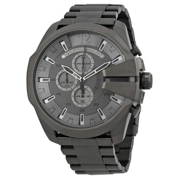 Mega Chief Chronograph Grey Dial Gunmetal Watch DZ4282