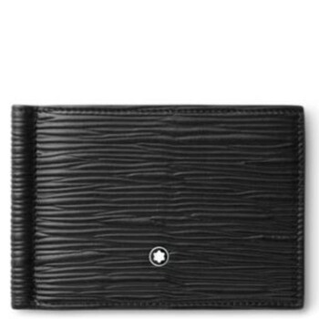 Meisterstuck 6cc Black Leather 4810 Wallet With Money Clip