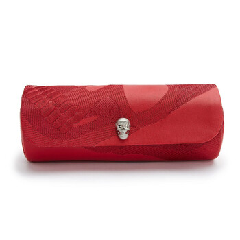 Memento Mori Triple Watch Roll   Red