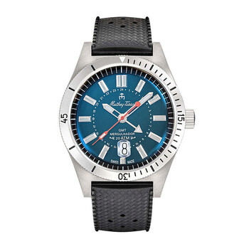 Mergulhador GMT Quartz Blue Dial Watch MRGABU