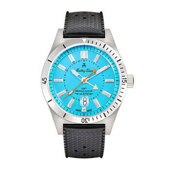 Mergulhador GMT Quartz Blue Dial Watch MRGSK