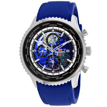 Meridian World Timer GMT Blue Dial Watch SP7521