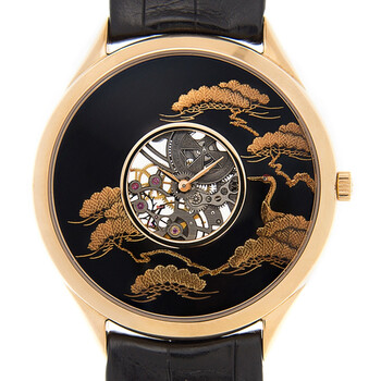 Metiers DArt Hand Wind Black Dial Watch 33222000R9506