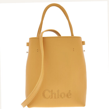 Micro Chloe Sense Leather Tote Bag