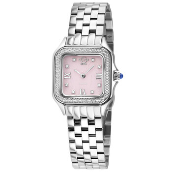 Milan Diamond Pink Dial Watch 121102B