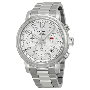 Mille Miglia Chronograph Mechanical Silver Dial Stainless Watch