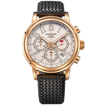 Mille Miglia Chronograph White Dial 18k Rose Gold Watch