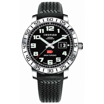 Mille Miglia Gran Turismo Steel Black Rubber Watch