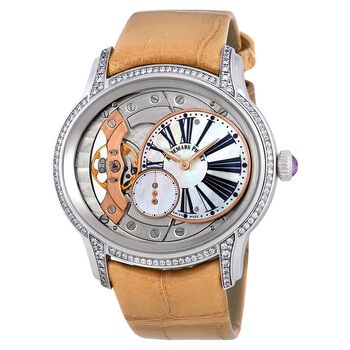 Millenary White Mother Of Pearl Dial Hand Wind Watch