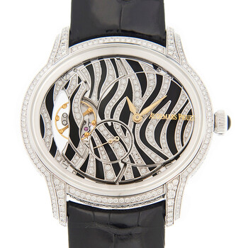 Millenary Zebra Diamond Pattern Dial 18 Carat White Gold Watch