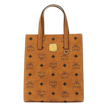 Mini Aren Tote Bag In Visetos Cognac