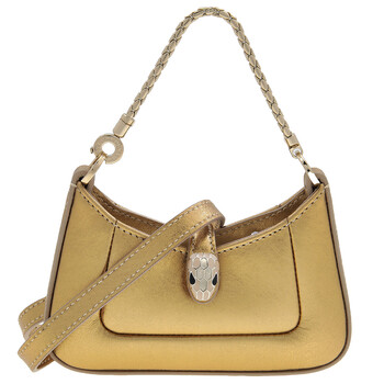 Mini Serpenti Baia Leather Shoulder Bag