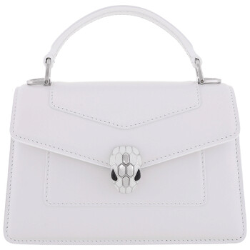 Mini Serpenti Forever Leather Top Handle Bag