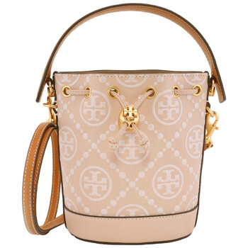 Mini T Monogram Embossed Bucket Bag