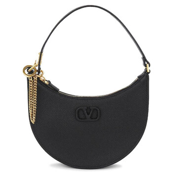 Mini VLogo Signature Leather Hobo Bag