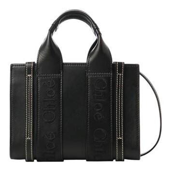 Mini Woody Leather Tote Bag