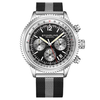 Monaco Chronograph Quartz Black Dial Watch M17132