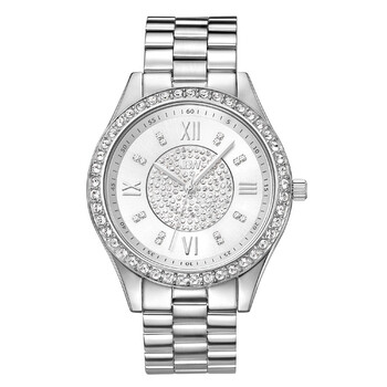 Mondrian Silver Diamond Dial Stainless Steel Watch J6303A