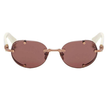 Monsieur Brown Oval Sunglasses BPS153B53