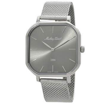 Monsoon Square Quartz Silver Dial Watch H7917AS