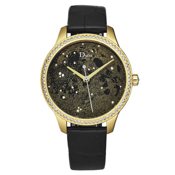 Montaigne Automatic Diamond Gold Dial Watch CD153550A001