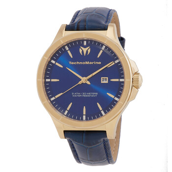 MoonSun Date Quartz Blue Dial Watch TM822015