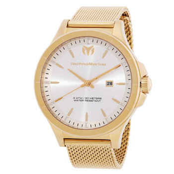 MoonSun Date Quartz Silver Dial Watch TM822006