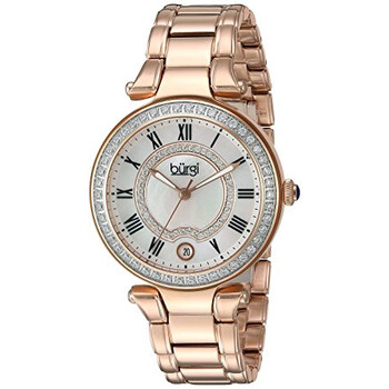 Mother of Pearl Dial Rose Goldtone Watch BUR165RG