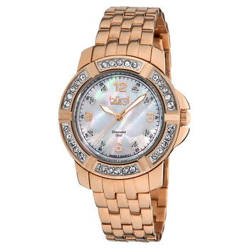 Mother of Pearl Dial Rose Roldtone Watch BUR069RG