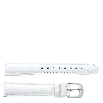 Ms16aa010151 16Mm White Patent Alligator Strap
