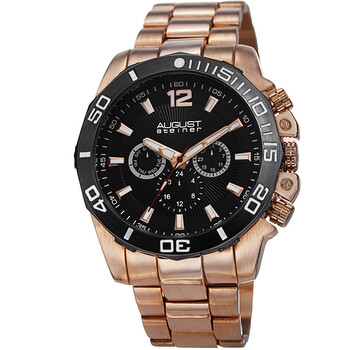MultiFunction Black Dial Watch AS8113RG
