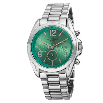 MultiFunction Green Dial Watch AK760SSTQ