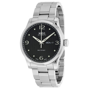 Multifort Automatic Black Dial Stainless Steel Watch M0054301105000