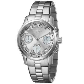 Muse Chronograph Quartz Diamond Silver Dial Watch JB6217K