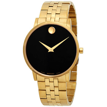 Museum Classic Black Dial Yellow Gold PVD Watch