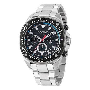 NCT Blue Sail Chronograph Quartz Black Dial Watch NAPBSF406