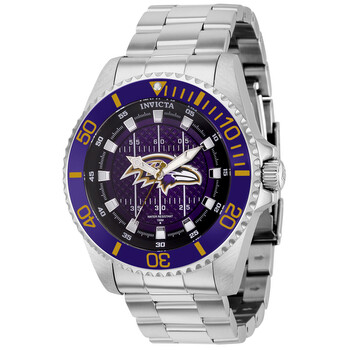 NFL Baltimore Ravens Quartz Purple Dial Watch