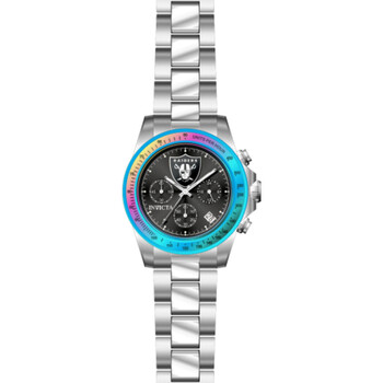 NFL Las Vegas Raiders Chronograph GMT Quartz Black Dial Watch