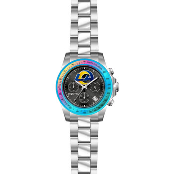 NFL Los Angeles Rams Chronograph GMT Quartz Black Dial Watch