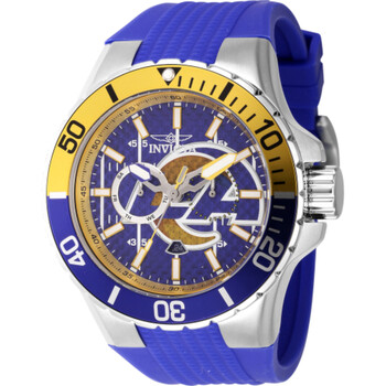 NFL Los Angeles Rams GMT Quartz Blue Dial Watch