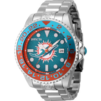 NFL Miami Dolphins Automatic Date Dive Green Dial Watch
